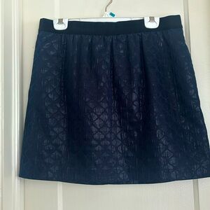 Navy Patterned Skirt from Loft 12P